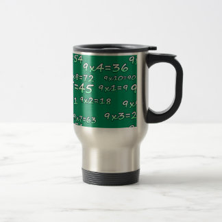 TABLE OF 9 - 9 TIMES TABLE - GREEN - VERDE TRAVEL MUG