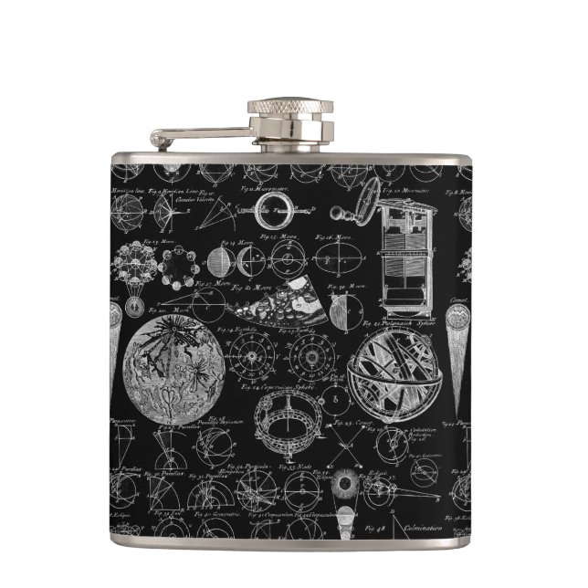 Table of Astronomy Hip Flask (Front)