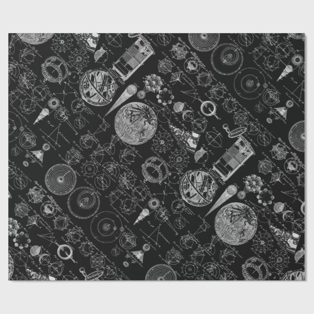 Table of Astronomy Wrapping Paper (Flat)