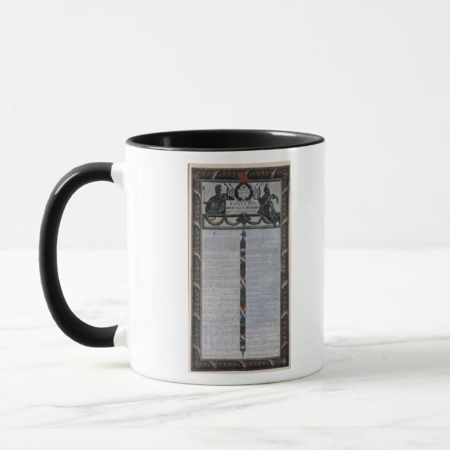 Table of the Declaration of the Rights of Man Mug (Left)