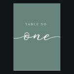 Table One Table Number<br><div class="desc">Custom Colour Table Numbers</div>