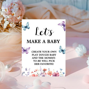 Table Papillon faisons un signe de jeu Baby shower bébé