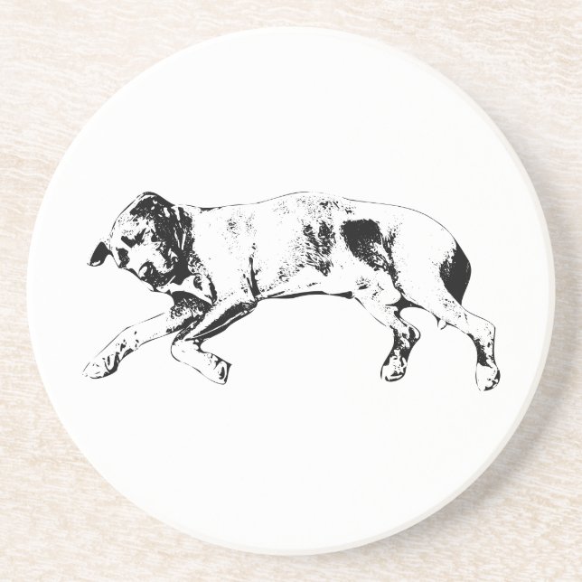 Table Pause, Yuletide Nap Coaster (Front)