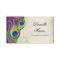 Table Place Card  - Peacock Feathers Purple Plum