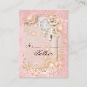 Table placement card vintage wedding