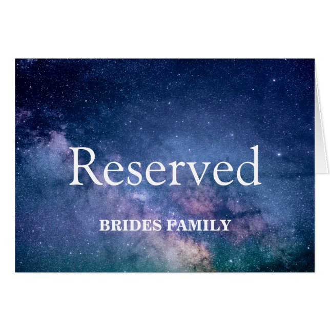Table Reserved (Front Horizontal)