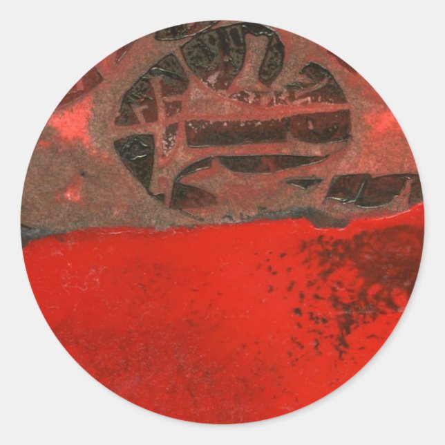"Table Rock #3" Autocollant abstrait de conception (Devant)