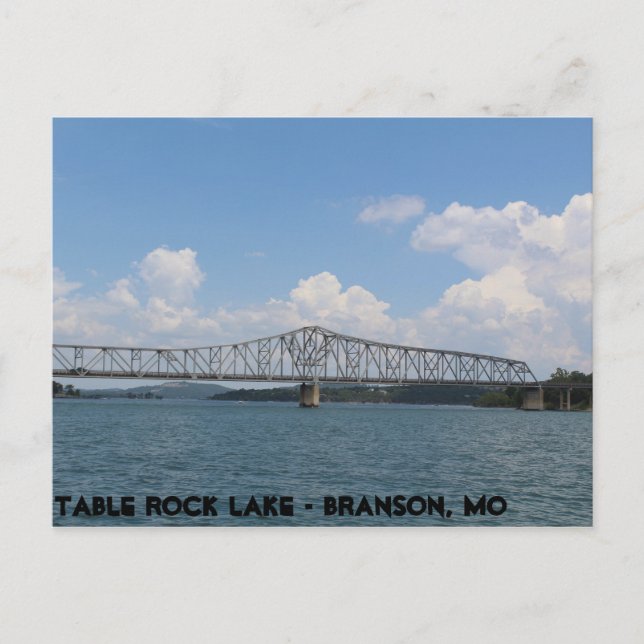 Table Rock Lake Bridge Postcard (Front)