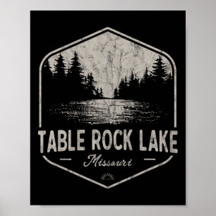 Table Rock Lake Missouri Outdoors Vintage Poster