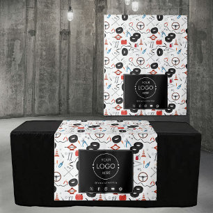 Table Runner Banner Business Logo Car Parts Tapestry