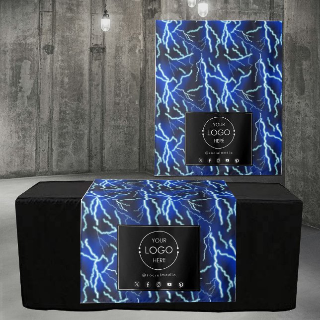 Table Runner Banner Business Logo Technology Tapestry (Table Runner Banner Business Logo Technology Tapestry)