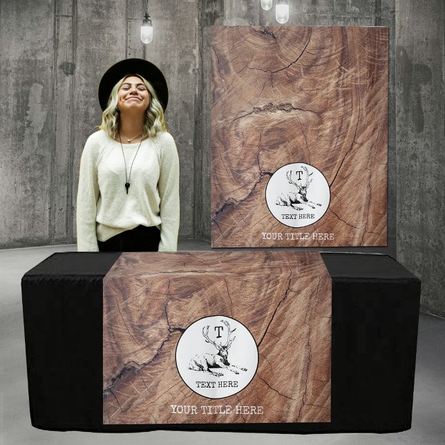 Table Runner Banner Business Monogram Hunting Tapestry (Table Runner Banner Business Monogram Hunting Tapestry)