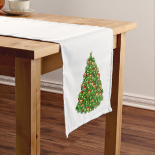 Table Runner-Christmas Tree Long Table Runner