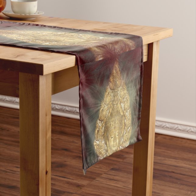 table runner golden buddha (In Situ)
