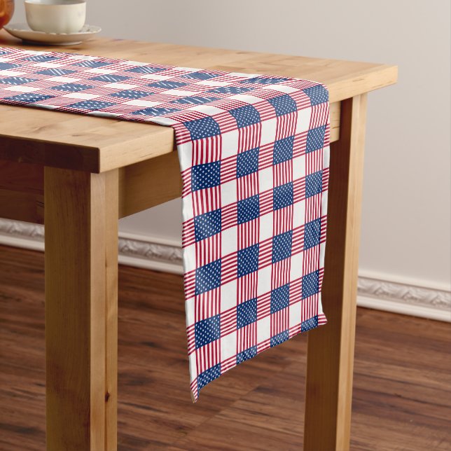 Table Runner-July 4th Flag Short Table Runner (In Situ)