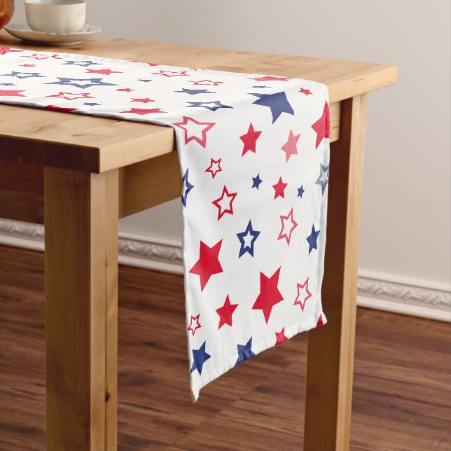 Table Runner-July 4th Stars  Long Table Runner (In Situ)