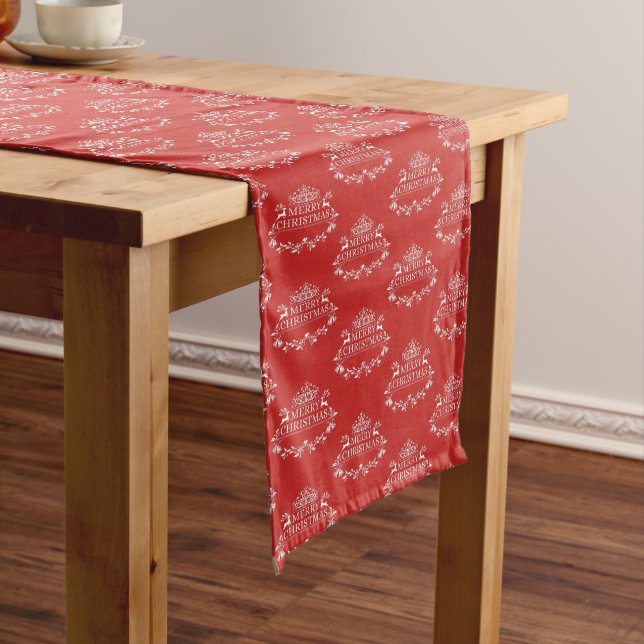 Table Runner-Merry Christmas Medium Table Runner (In Situ)
