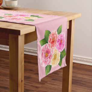 Table Runner-Roses Short Table Runner