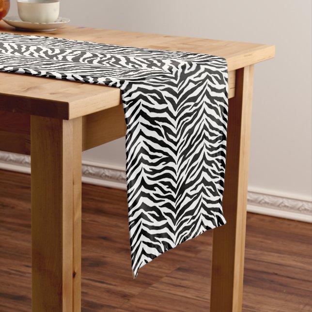 Table Runner-Zebra Print Short Table Runner (In Situ)