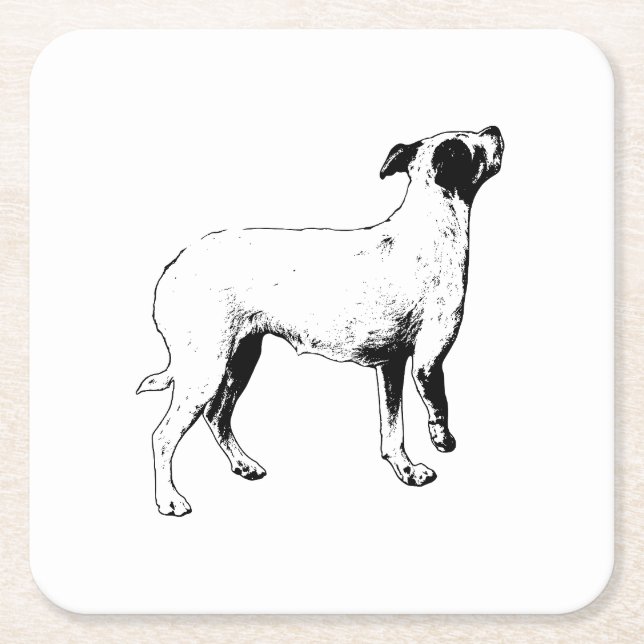 Table Scout Square Paper Coaster (Front)
