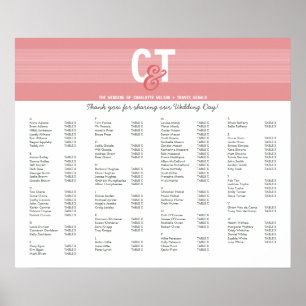 TABLE SEATING PLAN CHART :: modline 1