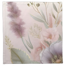 Serviettes romantiques de mariage de jardin