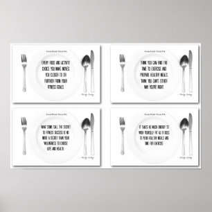 Table Set for Fitness Success Poster