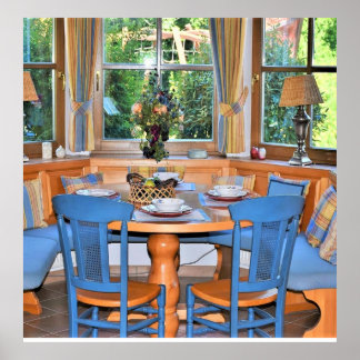 Table Setting Lamps Wiindow Outdoor Garden Poster