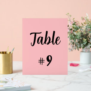 Table Sign