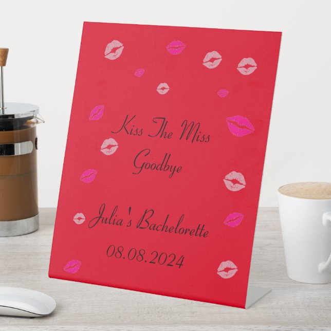 Table signe de la fête de bachelorette (In SItu)