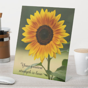 Table Signe de sobriété de tournesol