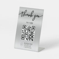 Signe de soie professionnelle Scan Me QR Code Code