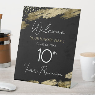 Table Signe du piédestal de bienvenue de la 10e classe à