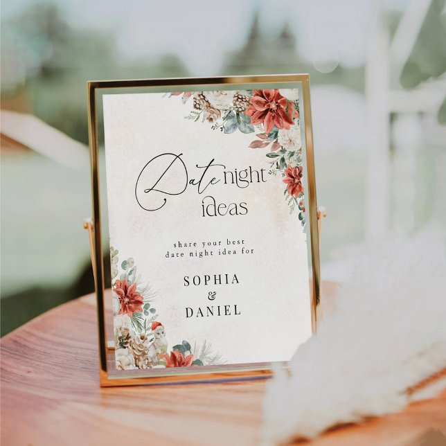 Table Signe hiver rouge verdure Pinecone Date Idée de nu (Créateur téléchargé)
