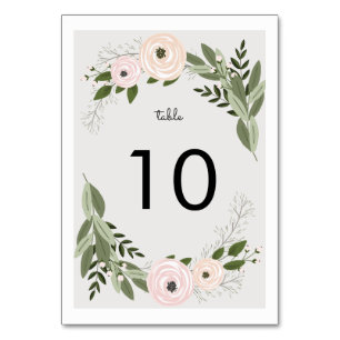 Table Sprigs Mariages floraux Numéro de tableau