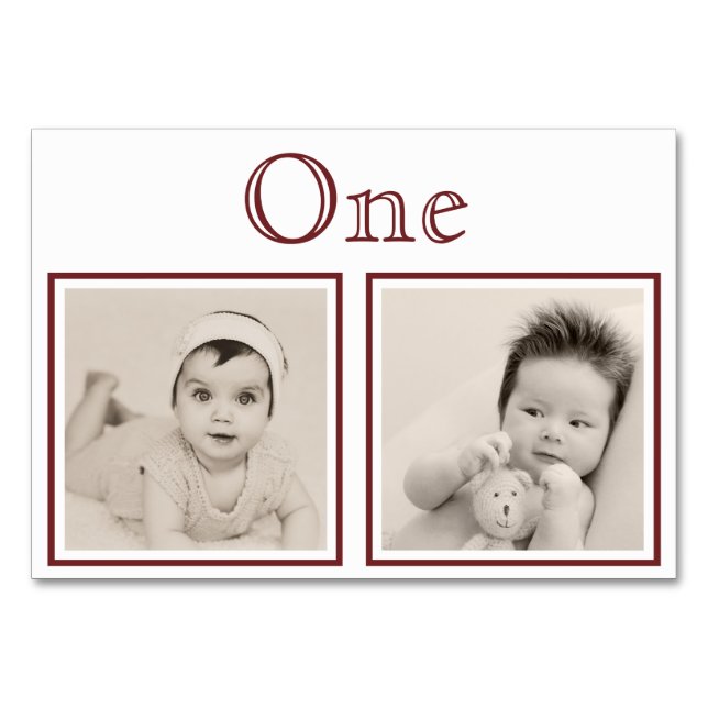 Table Taille personnalisée de la pièce de mariée Numéro  (Devant)