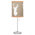 Tan de Lampe de Cerf avec Orange Trim