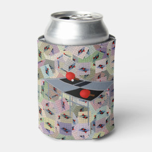Table Tennis Abstract Art, Can Cooler
