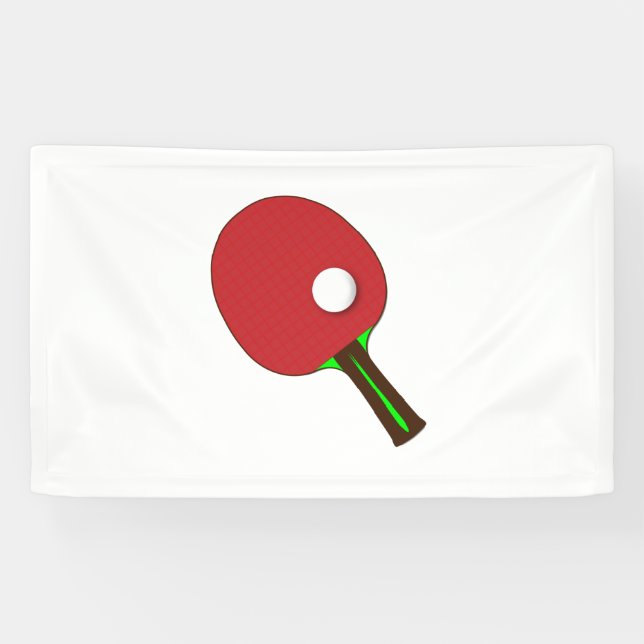 Table Tennis Bat Banner (Horizontal)