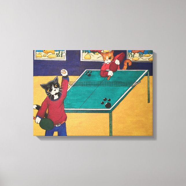 Table Tennis Canvas Print (Front)