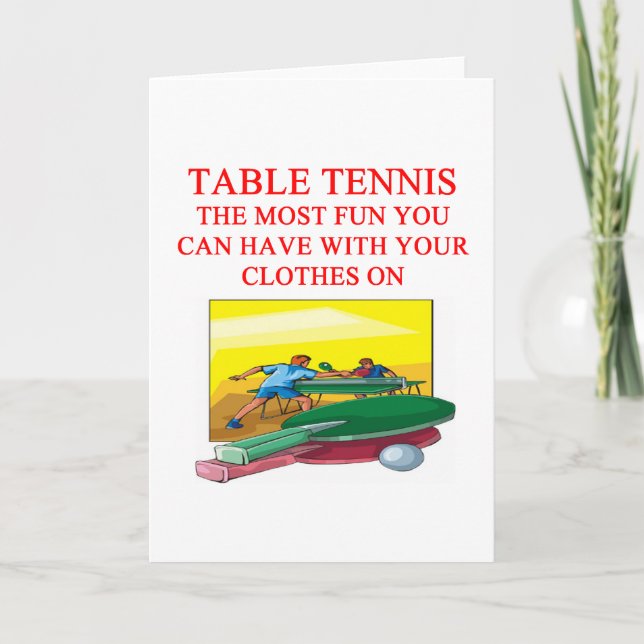 table tennis card (Front)