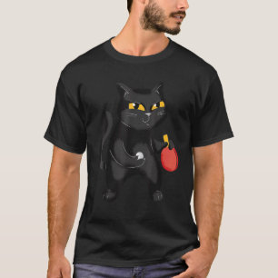 Table Tennis Cat Pingpong Outfit Cat Ping Pong_1 T-Shirt