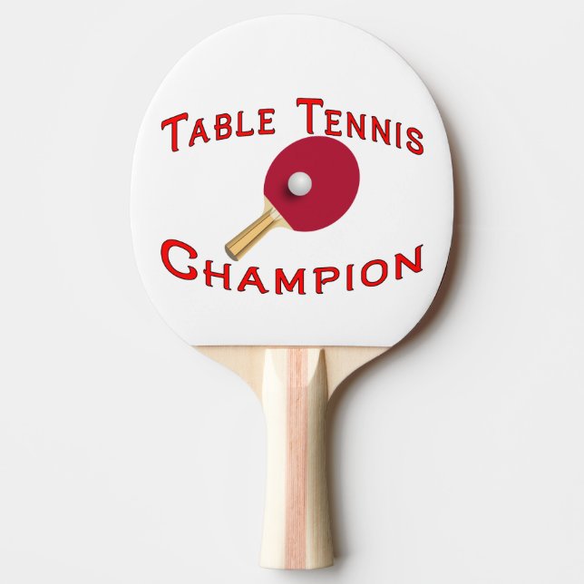 Table Tennis Champion Ping Pong Paddle (Front)