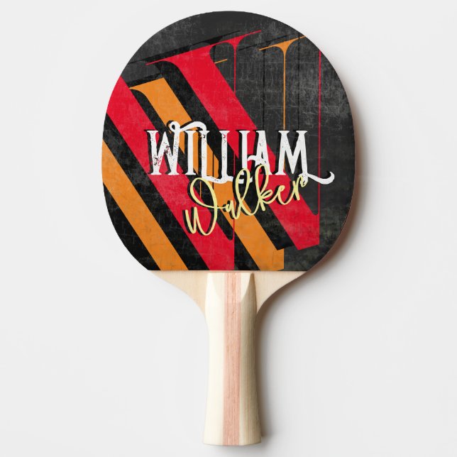 Table Tennis Custom Name Ping Pong Paddle (Front)
