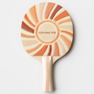Table Tennis, Custom Name, Wood Pastel Pattern, Ping Pong Paddle
