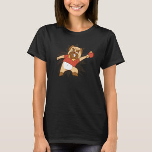 Table Tennis Dog Pong Design Pingpong Outfit Dog P T-Shirt