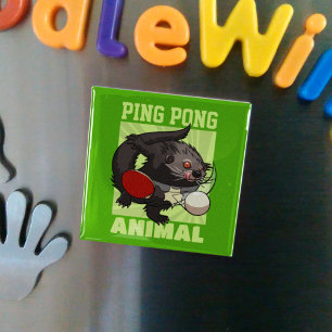 Table Tennis Funny Ping Pong Binturong Bearcat  Magnet