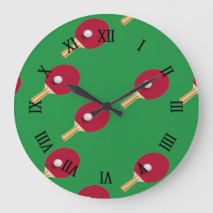 Table tennis gear large clock