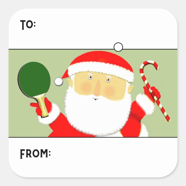 Table Tennis Gift Tags (Front)