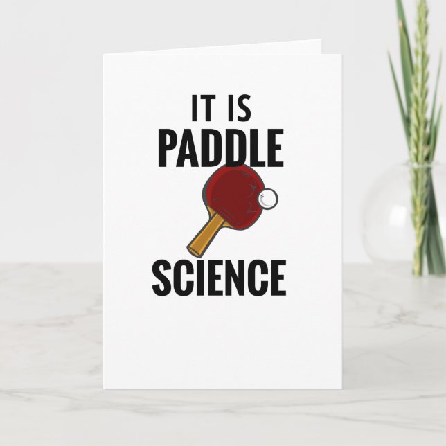 Table Tennis Gifts Ping Pong Table Tennis Player Card (Front)